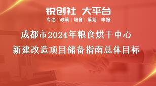 成都市2024年粮食烘干中心新建改造项目储备指南总体目标奖补政策