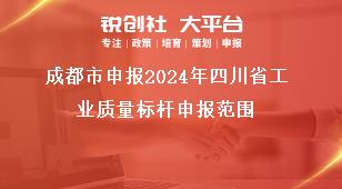 成都市申报2024年四川省工业质量标杆申报范围奖补政策