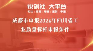 成都市申报2024年四川省工业质量标杆申报条件奖补政策