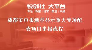 成都市申报新型显示重大专项配套项目申报流程奖补政策