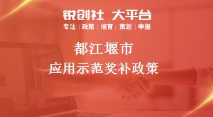 都江堰市应用示范奖补政策