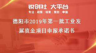 德阳市2019年第一批工业发展资金项目申报承诺书奖补政策