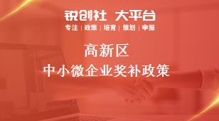 高新区中小微企业奖补政策