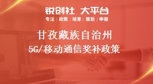 甘孜藏族自治州5G/移动通信奖补政策