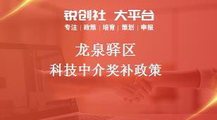 龙泉驿区科技中介奖补政策