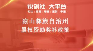 凉山彝族自治州股权资助奖补政策