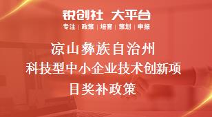 凉山彝族自治州科技型中小企业技术创新项目奖补政策