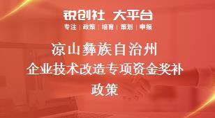 凉山彝族自治州企业技术改造专项资金奖补政策