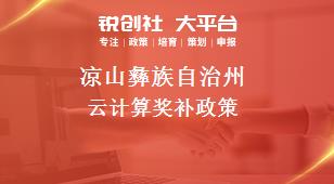 凉山彝族自治州云计算奖补政策