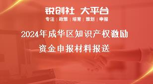 2024年成华区知识产权激励资金申报材料报送奖补政策