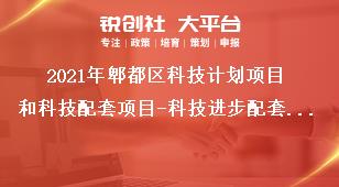 2021年郫都区科技计划项目和科技配套项目-科技进步配套补助申报材料奖补政策