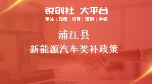 蒲江县新能源汽车奖补政策