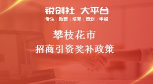 攀枝花市招商引资奖补政策