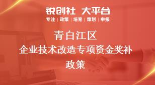 青白江区企业技术改造专项资金奖补政策