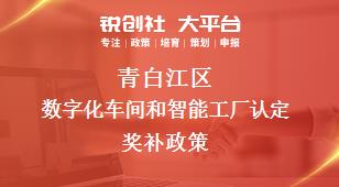 青白江区数字化车间和智能工厂认定奖补政策