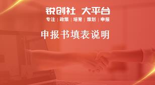 申报书填表说明奖补政策