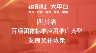 四川省百项团体标准应用推广典型案例相关配套奖补政策