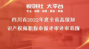 四川省2022年度全省高级知识产权师职称申报评审评审范围奖补政策