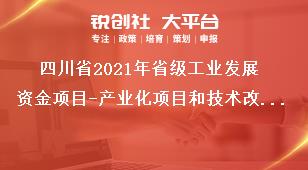 四川省2021年省级工业发展资金项目-产业化项目和技术改造项目支持范围和征集条件奖补政策