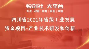 四川省2021年省级工业发展资金项目-产业技术研发和创新平台建设项目征集支持范围奖补政策