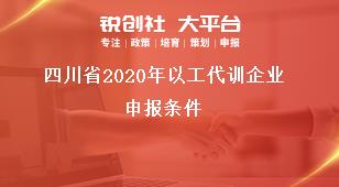 四川省2020年以工代训企业申报条件奖补政策