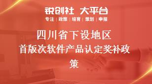 四川省下设地区首版次软件产品认定奖补政策