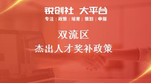 双流区杰出人才奖补政策