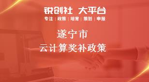 遂宁市云计算奖补政策