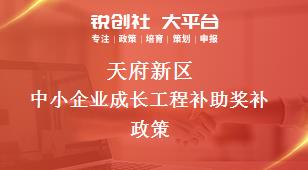 天府新区中小企业成长工程补助奖补政策