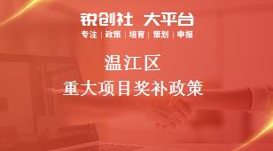 温江区重大项目奖补政策